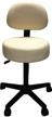 pneumatic adjustable stool removable backrest logo
