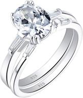 wuziwen sterling engagement matching zirconia logo