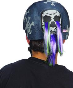 img 2 attached to 🚲 CrazeeHeads Action Sports Boys Helmet Covers: Multi-Sport, Year-Round Use - Bike Ski Summer Winter, Viking Design with Skulls and Bones - Boy Bicycle Helmets Accessories