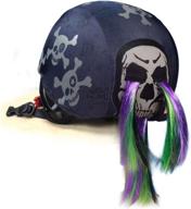 🚲 crazeeheads action sports boys helmet covers: multi-sport, year-round use - bike ski summer winter, viking design with skulls and bones - boy bicycle helmets accessories logo