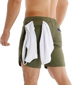img 1 attached to MECH ENG Shorts Workout Running Training Men's Clothing in Active