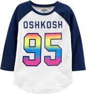 girls' varsity 👚 logo tee by oshkosh b'gosh logo