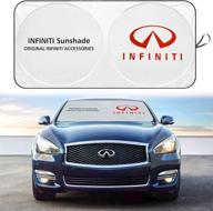 🌞 gzsh windshield sun shade: ultimate sun protection for infiniti cars - q50 q60 q70 qx50 qx60 qx80 ex fx g m series accessories logo