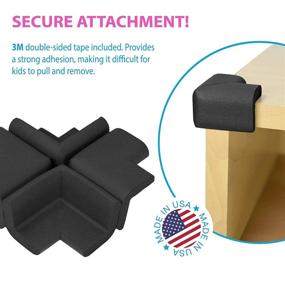 img 3 attached to 👶 Protect Your Little One with KidKusion 4-Piece Safety Corner Cushion: Child Proofing Corner Guard | Made in USA | Home Furniture Safety Bumper & Baby Proof Table Protector