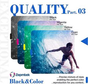 img 2 attached to 🖨️ ZepmTek Remanufactured HP 64XL Ink Cartridge for Envy Photo Printers - 1 Black,1 Tri-Color