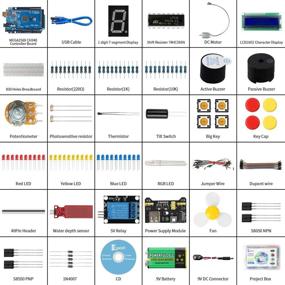 img 3 attached to Набор начального уровня Keywish Arduino Mega 2560 Scratch - Полный супер-базовый комплект для ATmega328P | 15 пошаговых учебников | Совместим с Arduino IDE, Mixly, Scratch, Mblock | Поддерживается графическое программирование