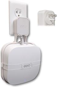 img 4 attached to The Eero Genie Pro For New Eero 6 PRO Wall Mount Outlet Holder Stand (3-Pack)