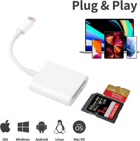 img 1 attached to 🔌 USB C to Micro SD Card Reader Dual Slot Thunderbolt 3.0 | Galaxy S21 iMac MacBook Pro/Air M1/iPad Pro 2021