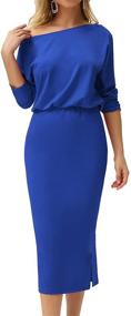 img 4 attached to 👗 GRACE KARIN Womens Shoulder Bodycon: Stylish Women's Clothing & Suiting Blazers