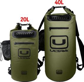 img 2 attached to 🌊 Ultimate Waterproof Dry Bag: Front Zippered Pocket, Side Pocket, Padded Shoulder Straps, and IPX8 Waterproof Cellphone Case - Ideal for Water Sports