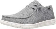 👟 skechers melson chad men's slip-on grey fashion sneakers: stylish and comfortable men's shoes logo