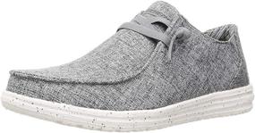 img 4 attached to 👟 Skechers Melson Chad Men's Slip-On Grey Fashion Sneakers: Stylish and Comfortable Men's Shoes