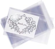 🍬 super z outlet clear resealable cellophane bags (100 bags) - ideal for treat baskets, gift supplies, snacks, cards, candy, and party decor logo