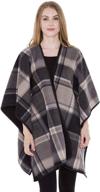 womens winter button fleece poncho women's accessories in scarves & wraps logo