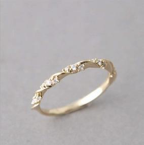 img 1 attached to Xiaomei Fashion Diamond Twisted Zirconia