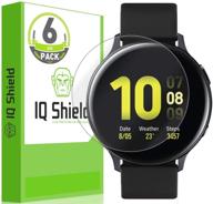 📱 iq shield 6-pack liquidskin антипузырьковая прозрачная пленка для samsung galaxy watch active2 (44 мм, 2019) логотип