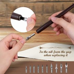 img 2 attached to 🖋️ Hethrone Fountain Dip Pen - Beginner's Guide to Vintage Calligraphy Pens