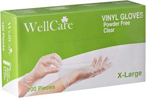 img 4 attached to 🧤 WC-Vinyl-XL Disposable Gloves: Clear, Powder Free, 4mil Thick, 100 count (Pack of 1)