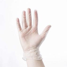 img 2 attached to 🧤 WC-Vinyl-XL Disposable Gloves: Clear, Powder Free, 4mil Thick, 100 count (Pack of 1)