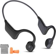 sports headsets with microphone: bone conduction headphones for sports and driving logo