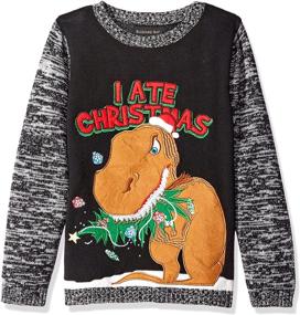 img 1 attached to 🎄 Christmas Black X-Large Boys' Sweaters by Blizzard Bay