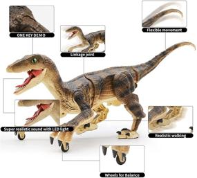 img 1 attached to 🦖 Roar into Adventure with the Hot Bee Dinosaur Simulation Velociraptor!