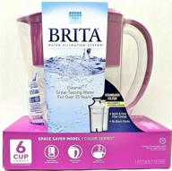 💜 brita purple space saver 6-cup pitcher with 2 filters logo