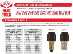 img 3 attached to 🔧 AVK Industrial AA181 1032 Expandable Thread Cutting Tools: Effortlessly Cut Threads with Precision