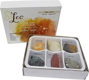img 4 attached to Leo Zodiac Sign Rock Paradise Horoscope Stone Box Set – Birthstone Charms for Healing Crystals – Astrology Crystal Healing Horoscope Gift