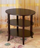 🪑 frenchi home furnishing oval 3-tiered end table logo