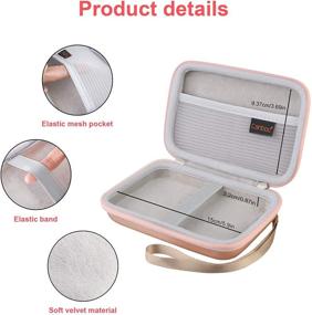 img 2 attached to 🌸 Canboc Carrying Case for MacBook Air Pro Charger, iPhone 12/12 Pro MagSafe Charger, USB C Hub, Type C Hub, USB Multiport Adapter - Rose Gold