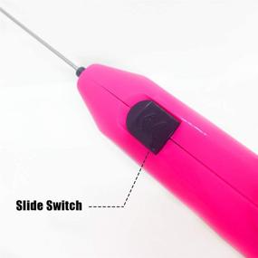 img 1 attached to 🔌 USLINSKY Electric Tumbler Resin Mixer Stick - Handheld Battery Operated Epoxy Mixing Tool for DIY Glitter Tumbler Cups, Perfect for Crafts and Epoxy Resin Projects (Pink)