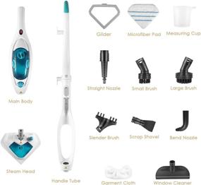 img 3 attached to 12 in 1 Detachable Handheld Steam Mop: Powerful 1200W Cleaner for Hardwood, Tiles, Carpet with Multifunctional Tools - Ideal for Home, Kitchen, Garment, and Furniture.