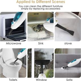 img 2 attached to 12 in 1 Detachable Handheld Steam Mop: Powerful 1200W Cleaner for Hardwood, Tiles, Carpet with Multifunctional Tools - Ideal for Home, Kitchen, Garment, and Furniture.
