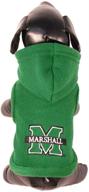 marshall thundering fleece hooded jacket logo