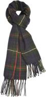 🧣 lingso plaid scarfs - winter warm tartan blanket scarf for men and women- long wraps, anti-pilling shawl logo