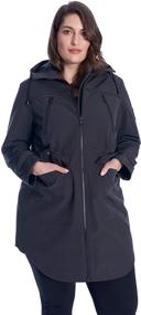 img 3 attached to Alpine North Waterproof Raincoat with Drawstring – Women's Outerwear for Coats, Jackets & Vests