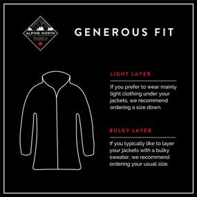 img 2 attached to Alpine North Waterproof Raincoat with Drawstring – Women's Outerwear for Coats, Jackets & Vests