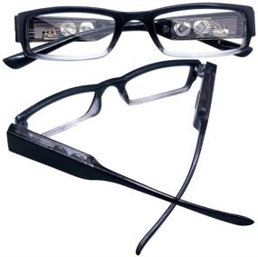 img 3 attached to 🔍 Enhanced Vision: 2 Pack Lighted Reading Glasses with Magnifier for Men and Women