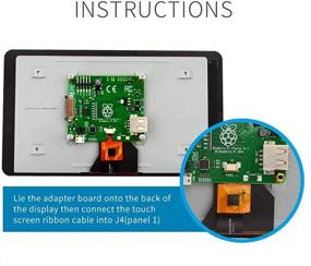 img 1 attached to 💻 7-дюймовый сенсорный дисплей Raspberry Pi 4 от NEEGO с защитным чехлом: идеальный монитор для Raspberry Pi