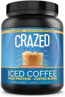 ☕ crazed foods protein iced coffee: all-natural, no artificial sweeteners, simple ingredients, keto-friendly, gluten-free, chocolate mocha flavor, whey protein concentrate - 18 servings logo