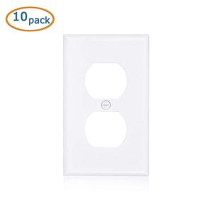 img 3 attached to 🔌 Cable Matters 10-Pack Single Gang Wall Plate Cover for Duplex Outlet (Wall Outlet & Plug Cover)