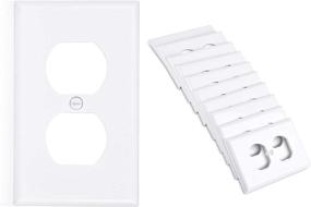 img 4 attached to 🔌 Cable Matters 10-Pack Single Gang Wall Plate Cover for Duplex Outlet (Wall Outlet & Plug Cover)