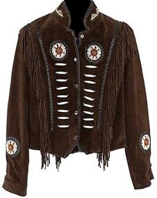 img 1 attached to 👗 Stylish Western Leather Fringed XXL Women's Clothing by Classyak