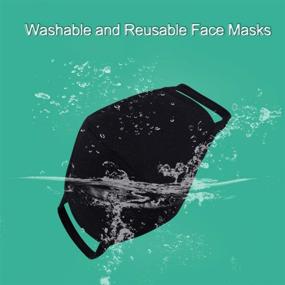 img 1 attached to 🎭 2 Sets of Stylish Protective Face Masks with Double Layered Cotton Material