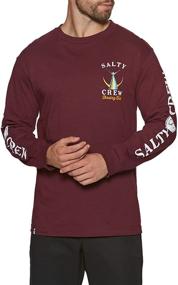 img 1 attached to 🌊 Salty Crew Tailed Sleeve T Shirt: Stylish Men's Clothing for the Adventurous