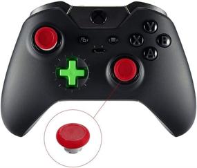 img 1 attached to 🎮 E-MODS Red 6 in 1 Thumbstick Grip Replacements for Xbox One Elite Controller (Model1698) - Enhanced Gaming Experience