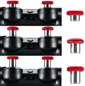 img 3 attached to 🎮 E-MODS Red 6 in 1 Thumbstick Grip Replacements for Xbox One Elite Controller (Model1698) - Enhanced Gaming Experience