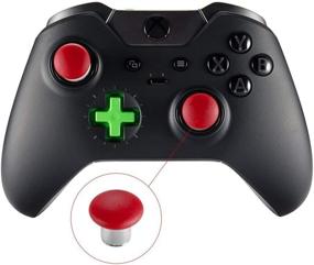 img 2 attached to 🎮 E-MODS Red 6 in 1 Thumbstick Grip Replacements for Xbox One Elite Controller (Model1698) - Enhanced Gaming Experience