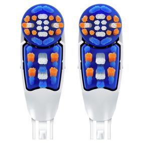 img 3 attached to 🪥 Oral-B 3D White Battery Power Toothbrush Replacement Heads, Pack of 2, Multicolor